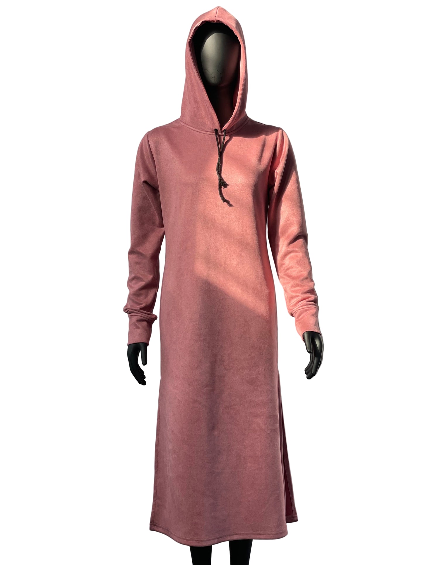 Pink Suede Sweat Dress