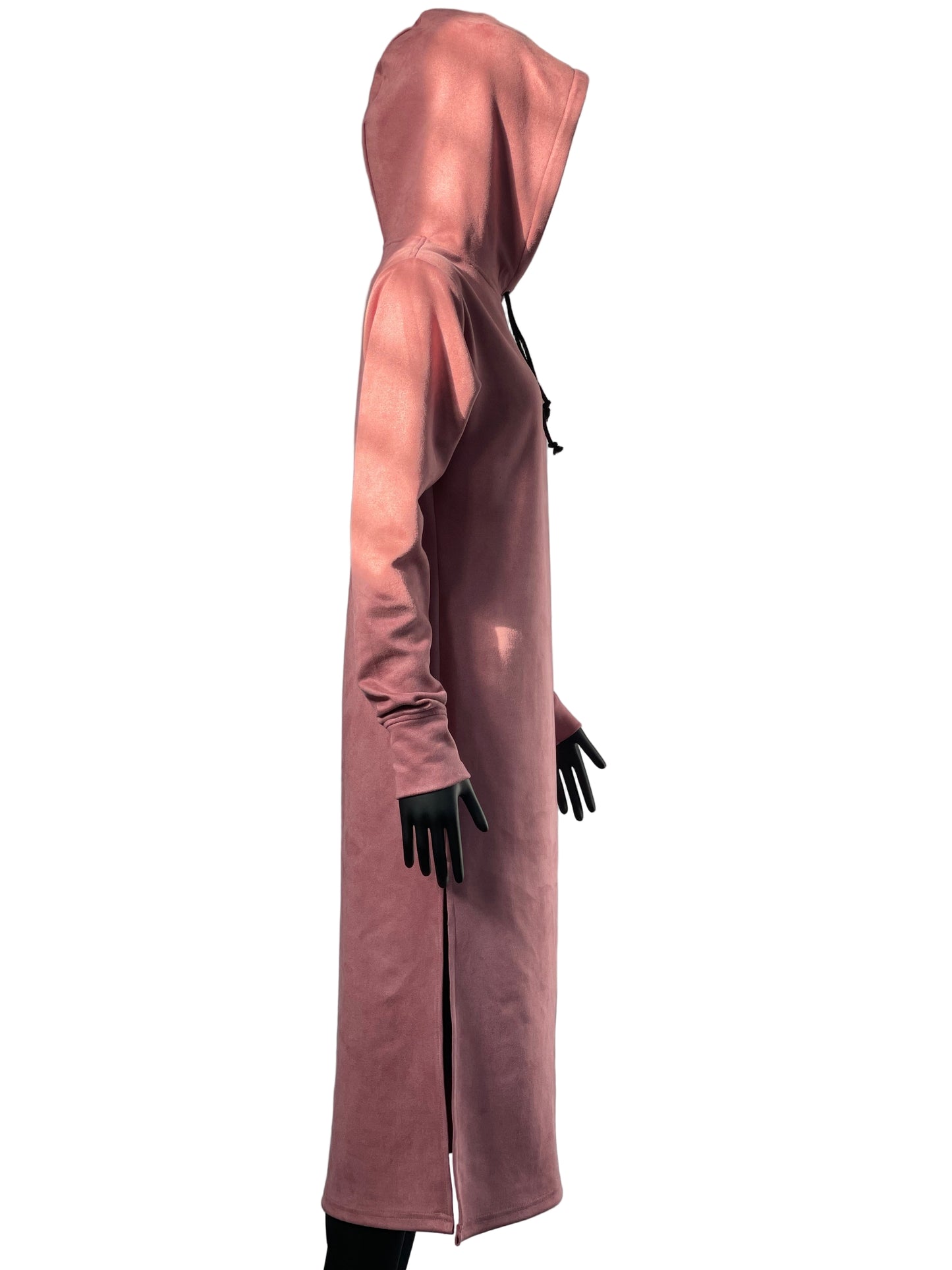 Pink Suede Sweat Dress