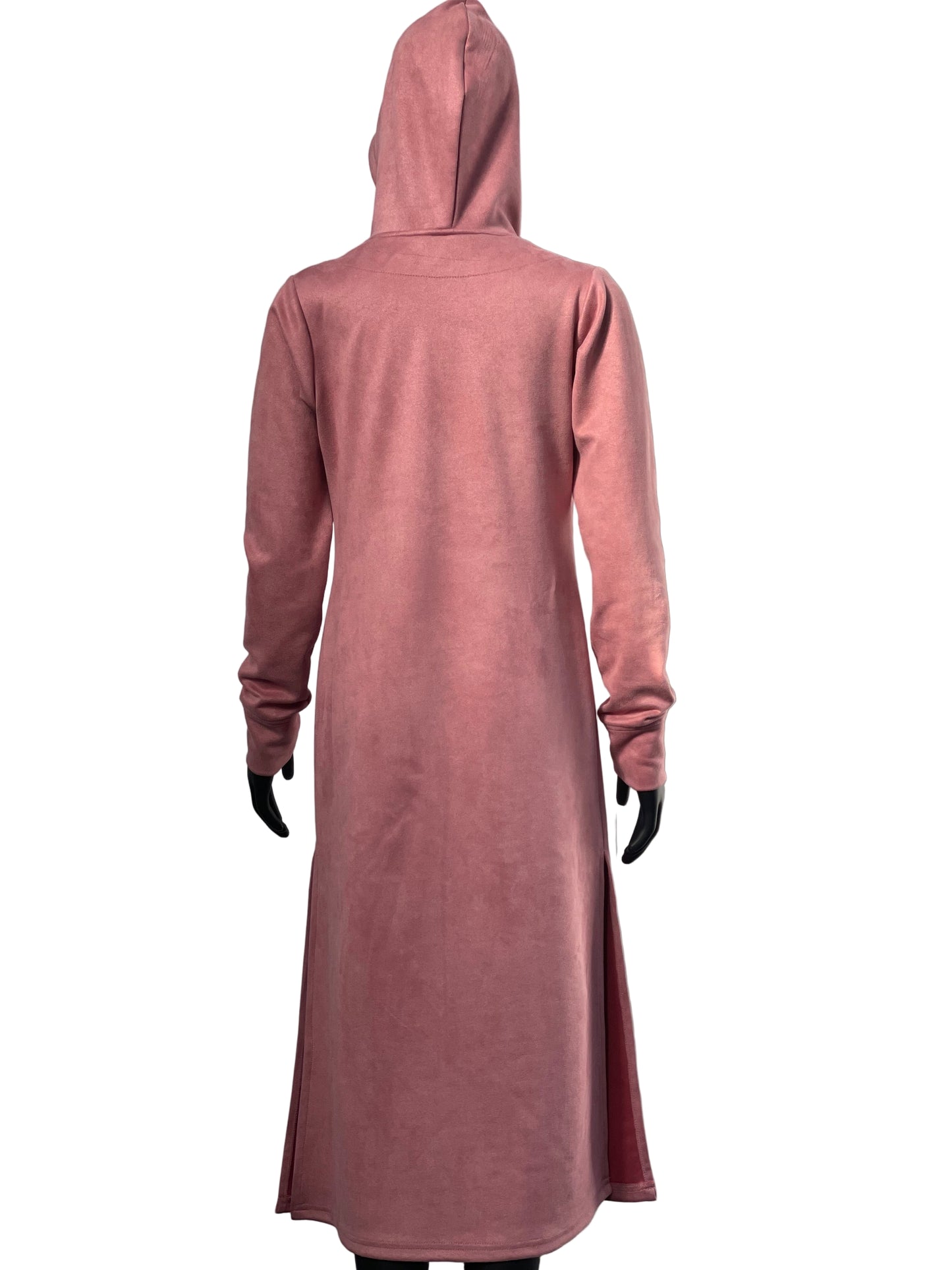 Pink Suede Sweat Dress