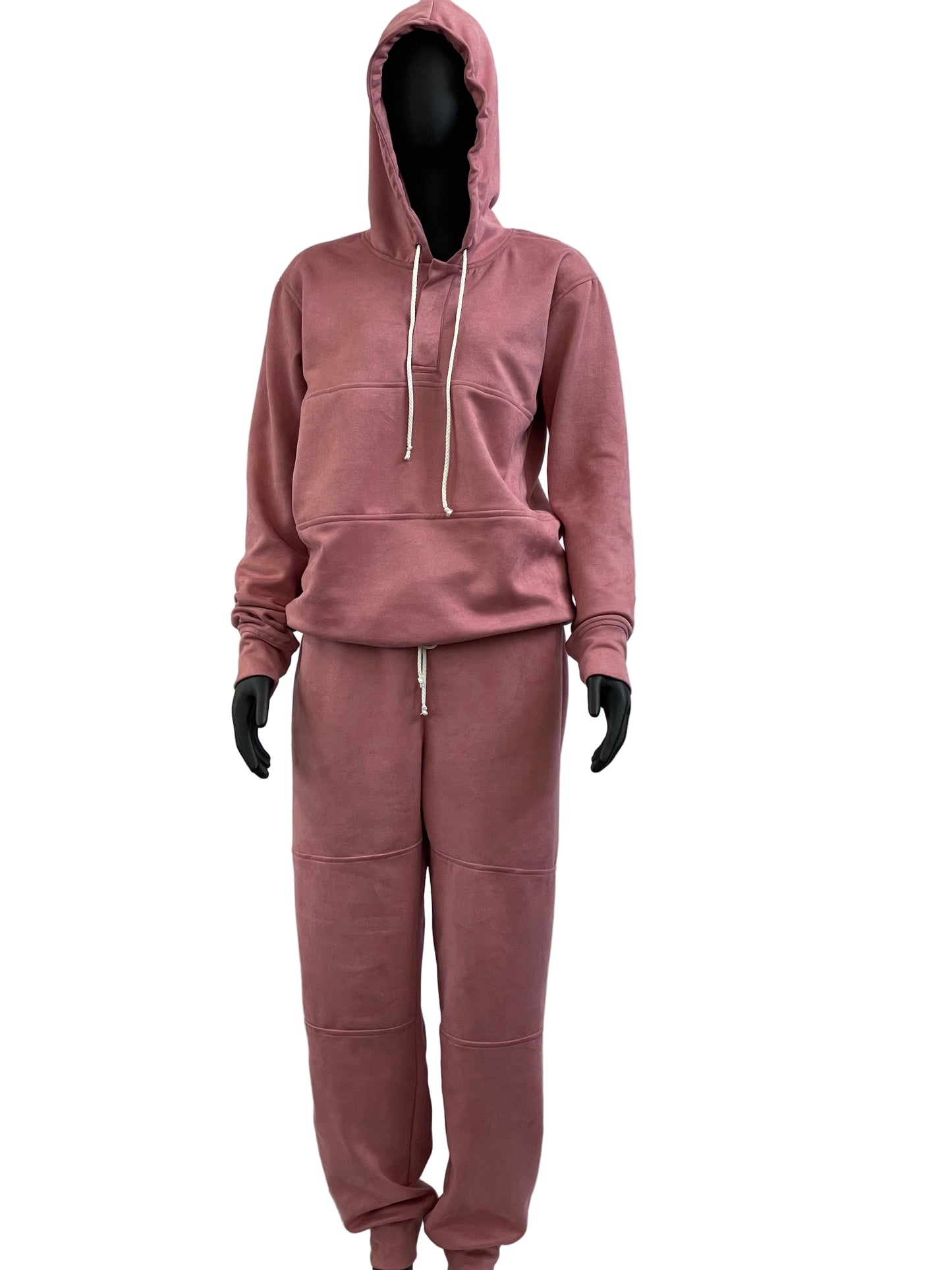 Pink Scuba Suede Set