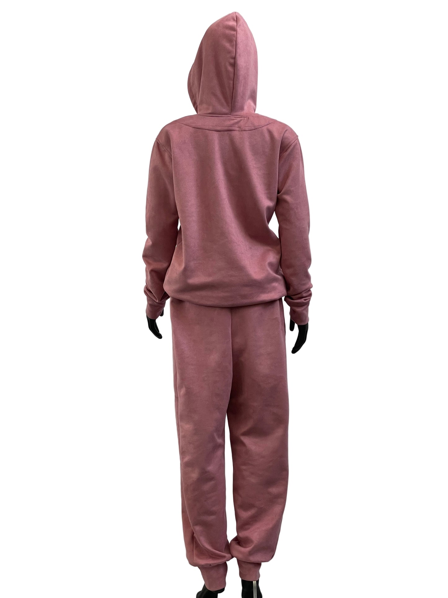 Pink Scuba Suede Set