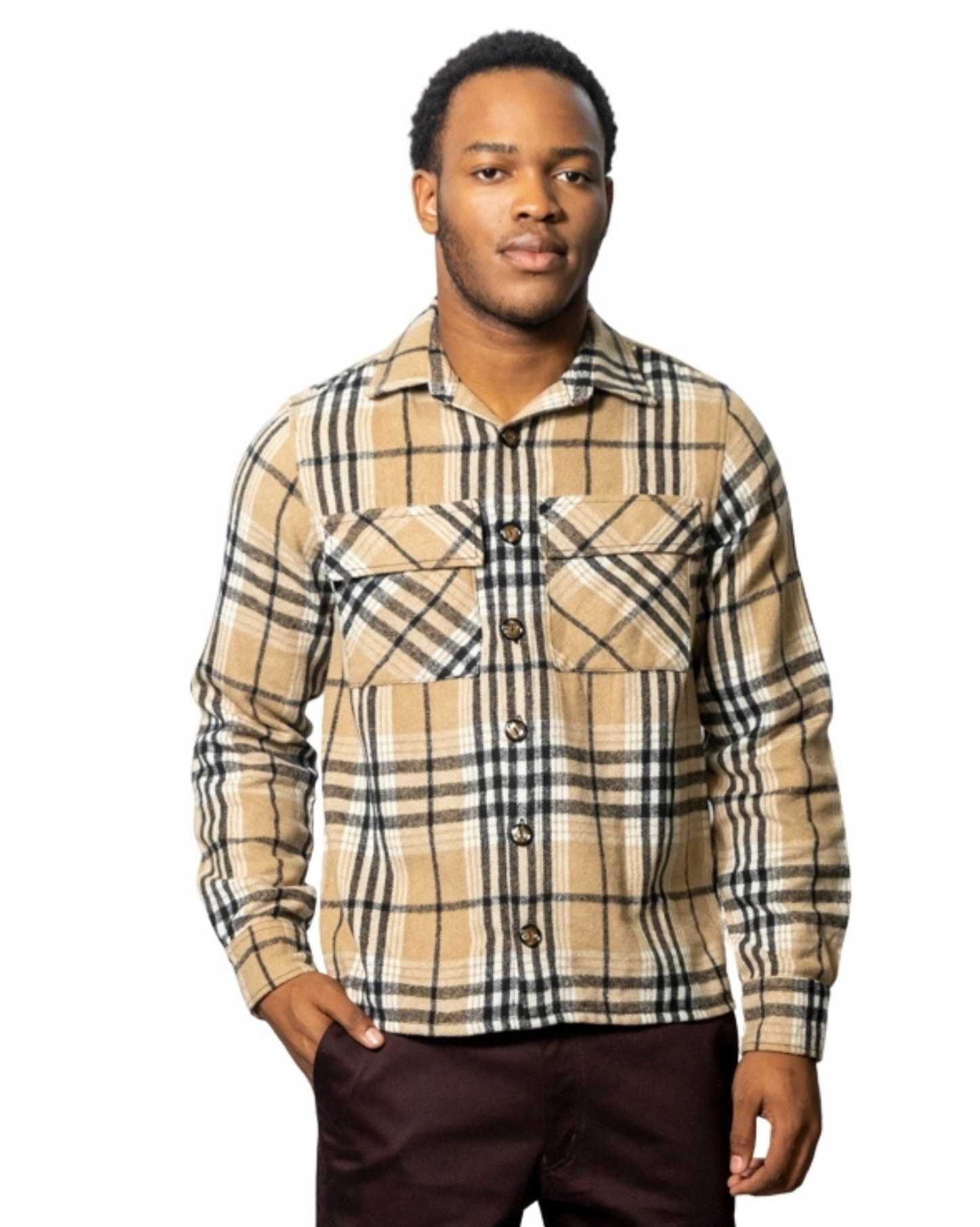 Flannel Check Overshirt