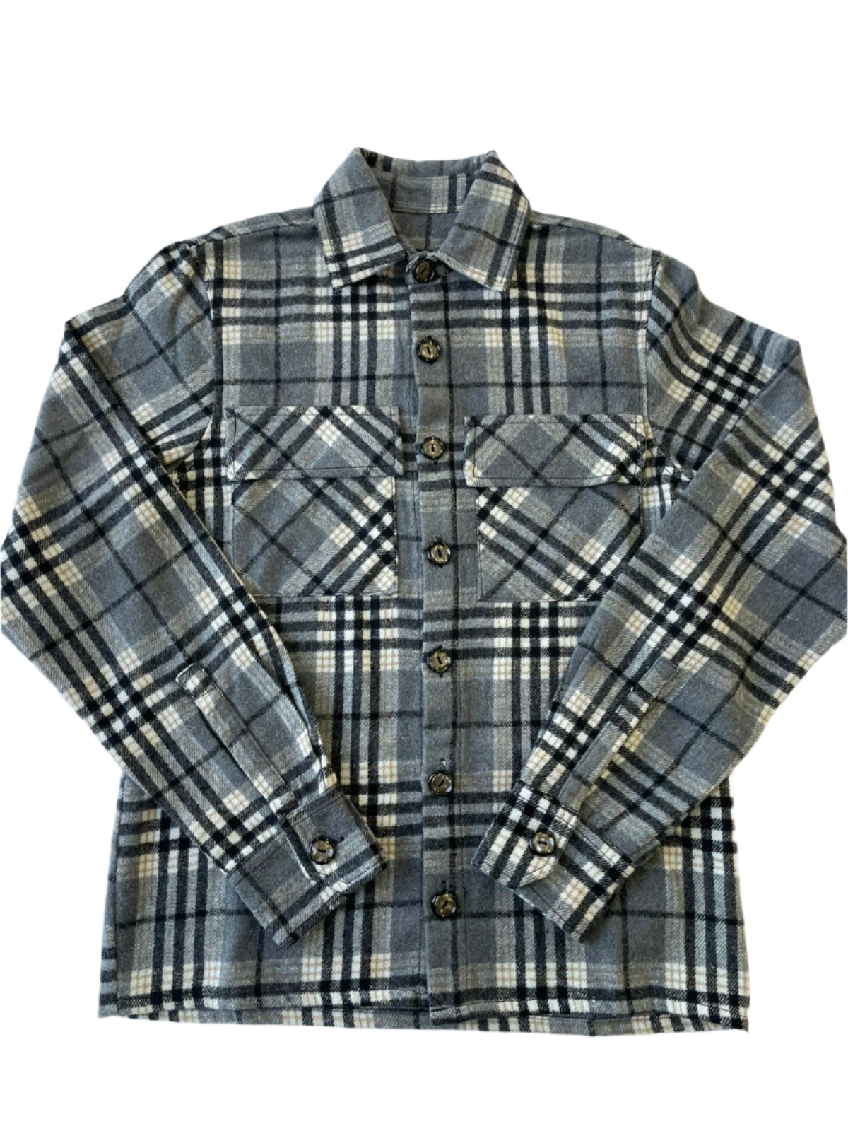 Flannel Check Overshirt