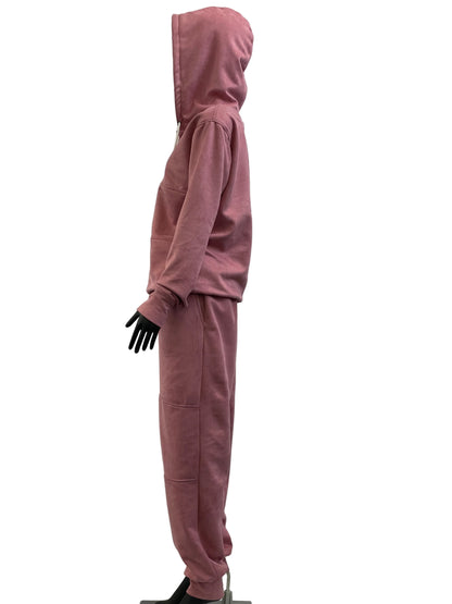 Pink Scuba Suede Set