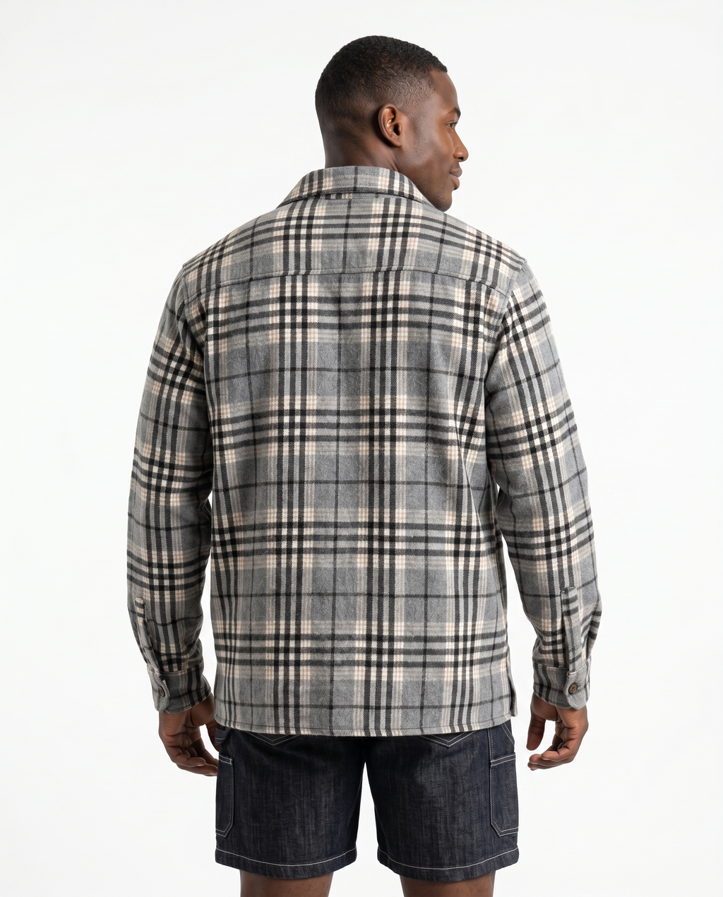 Flannel Check Overshirt