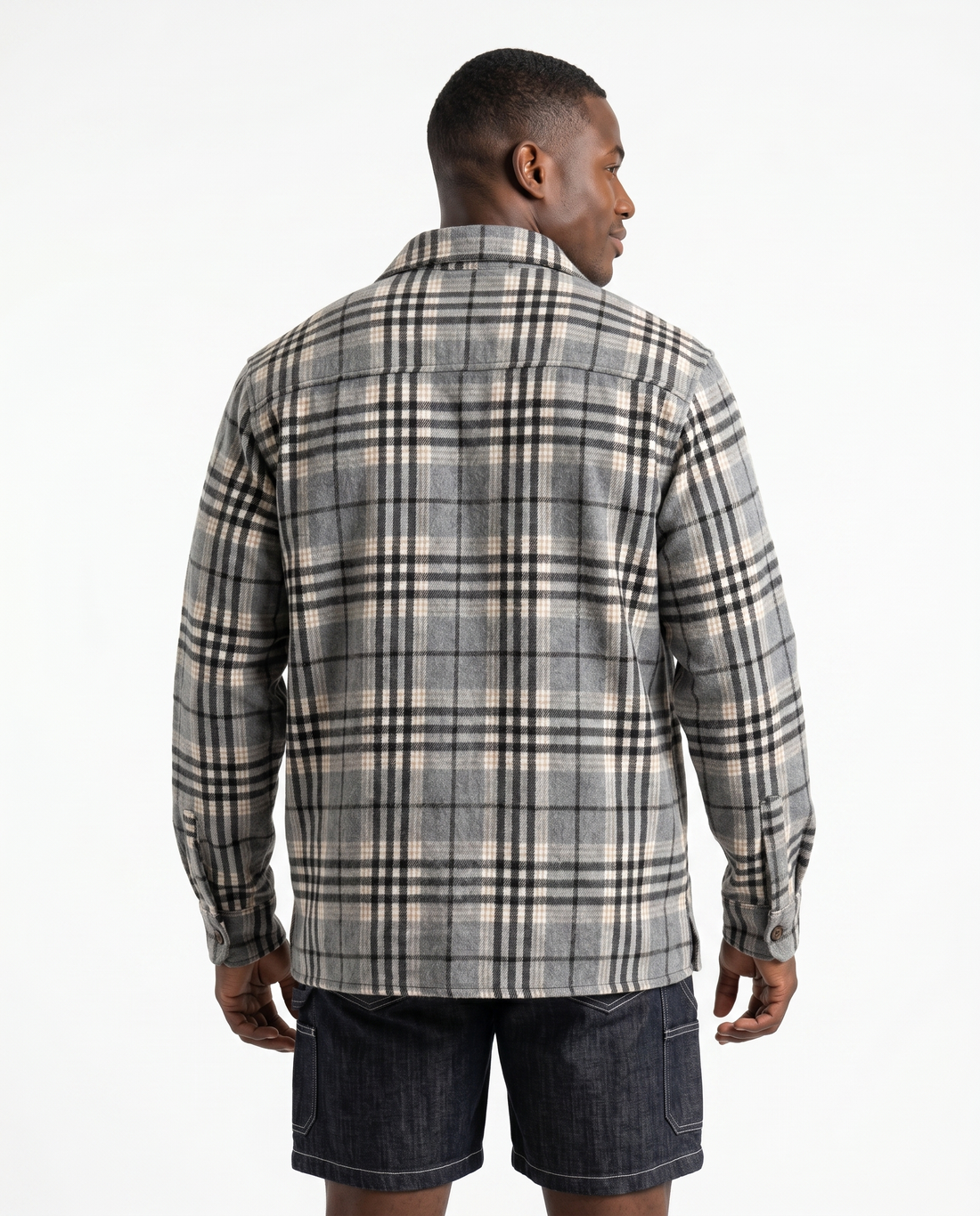 Flannel Check Overshirt