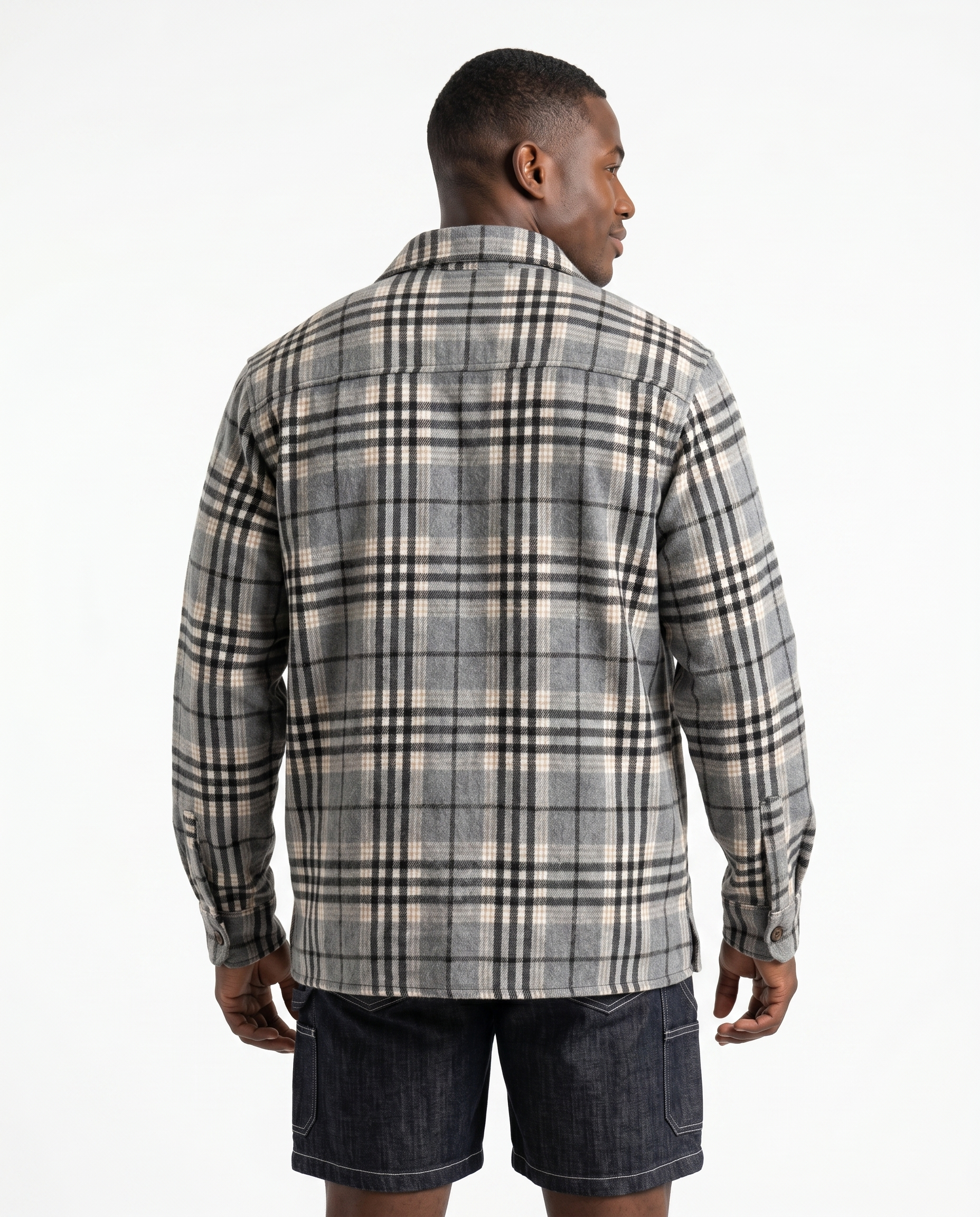Flannel Check Overshirt