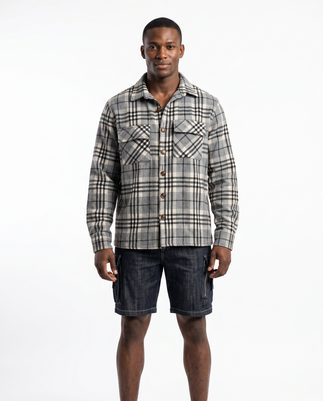 Flannel Check Overshirt