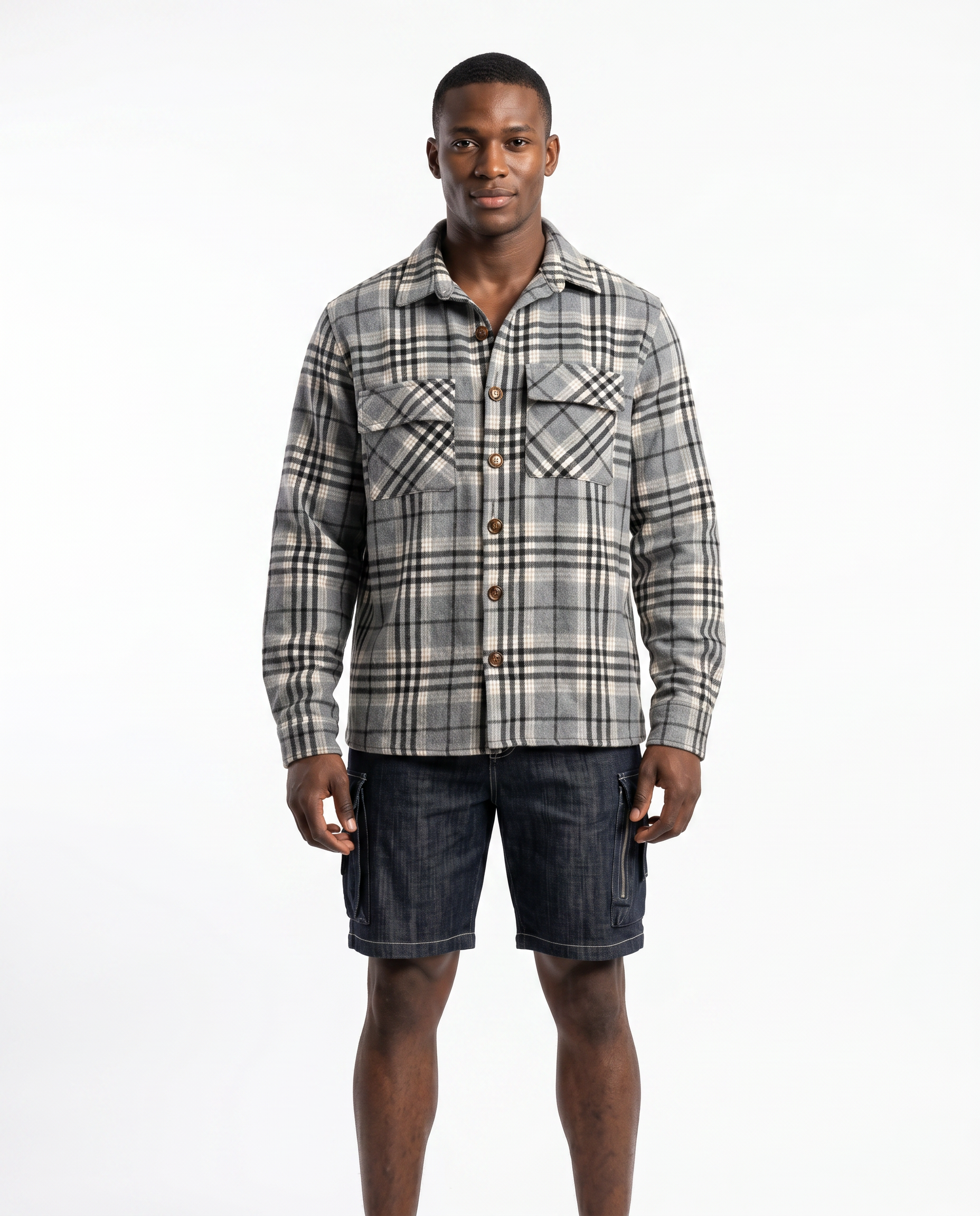 Flannel Check Overshirt