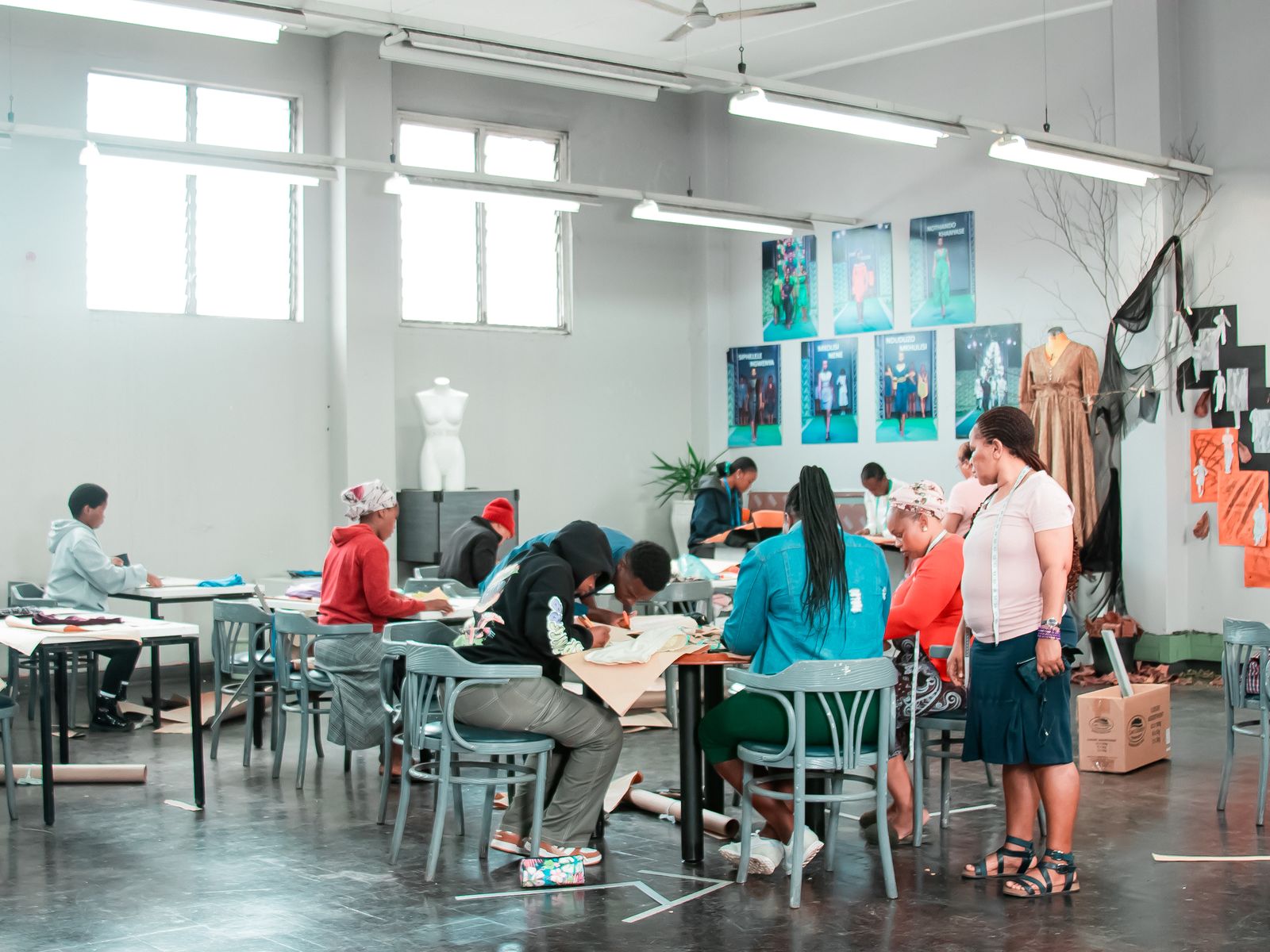 iGoda's clothing-manufacturing floor