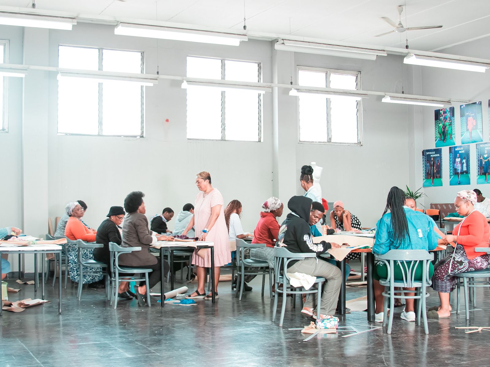 Learners at work in the iGoda Durban studio